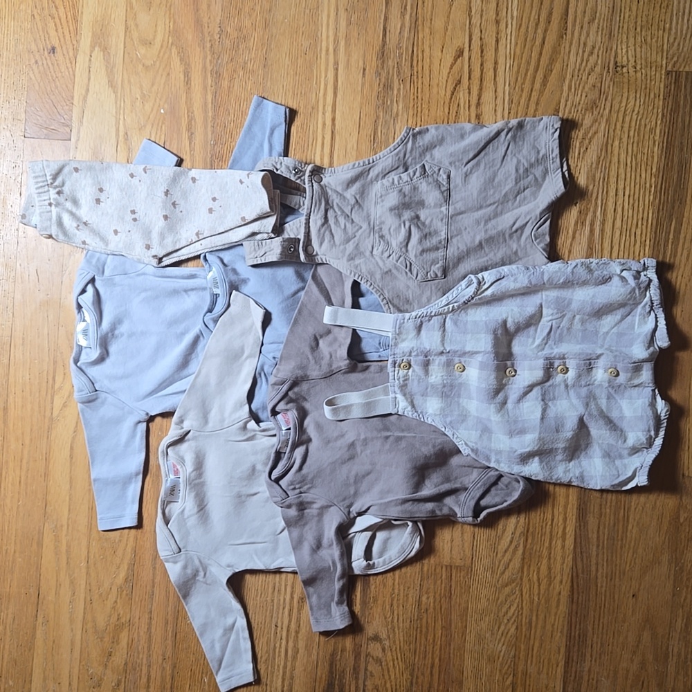 Boho neutral baby 1-3 months lot - Zara, H&M